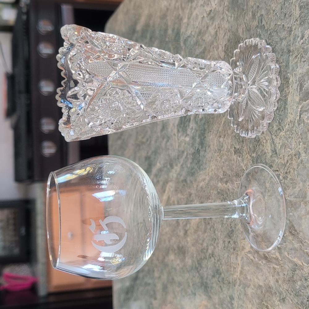 Small crystal vase